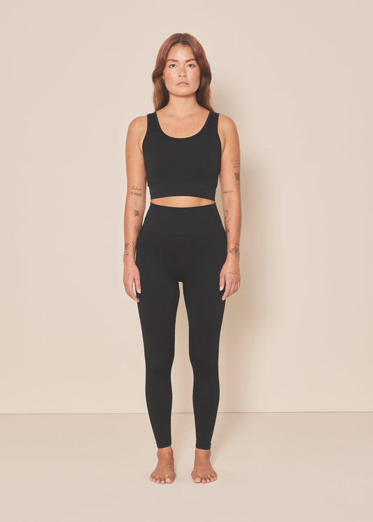 Moonchild Soft Rib Seamless Leggings -Black Iris