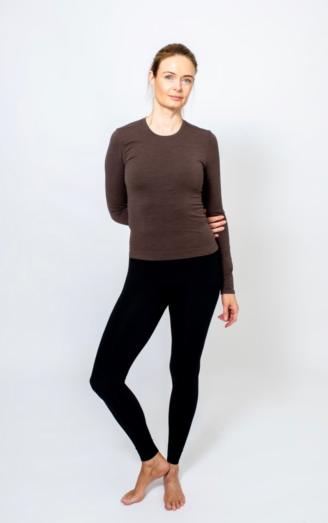 Bandha Longsleeve, Hot Coffee -Run & Relax