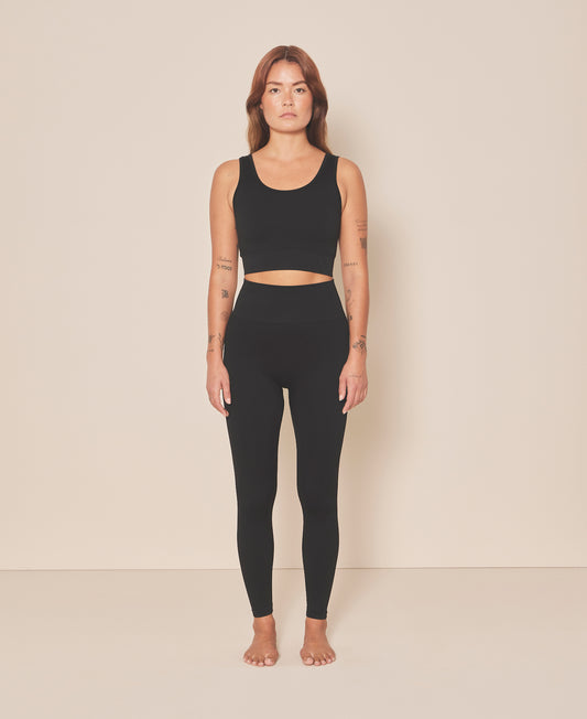 Moonchild Soft Rib Seamless Leggings -Black Iris