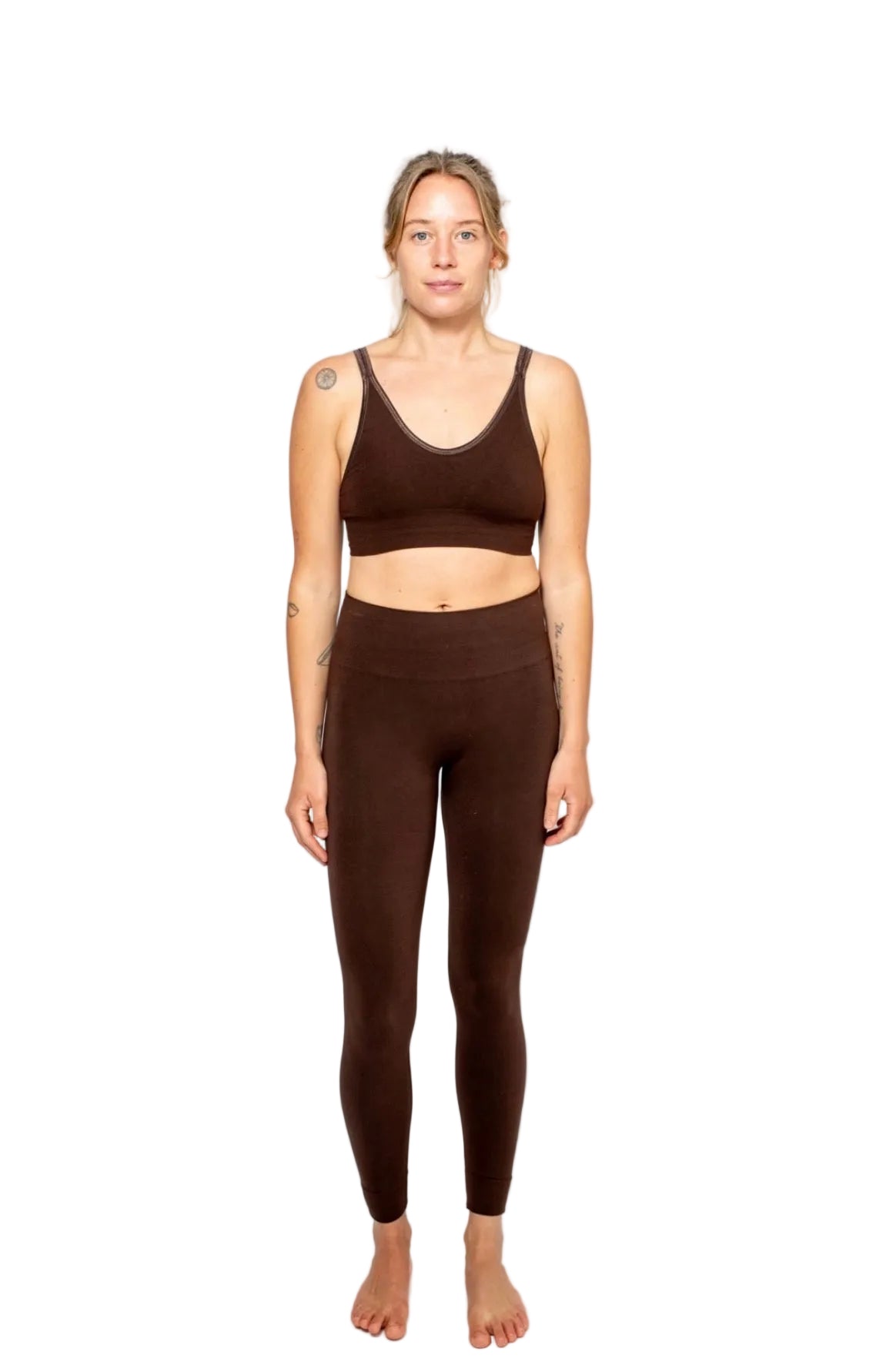 Leyla Bamboo Bra, Hot Coffee -Run & Relax