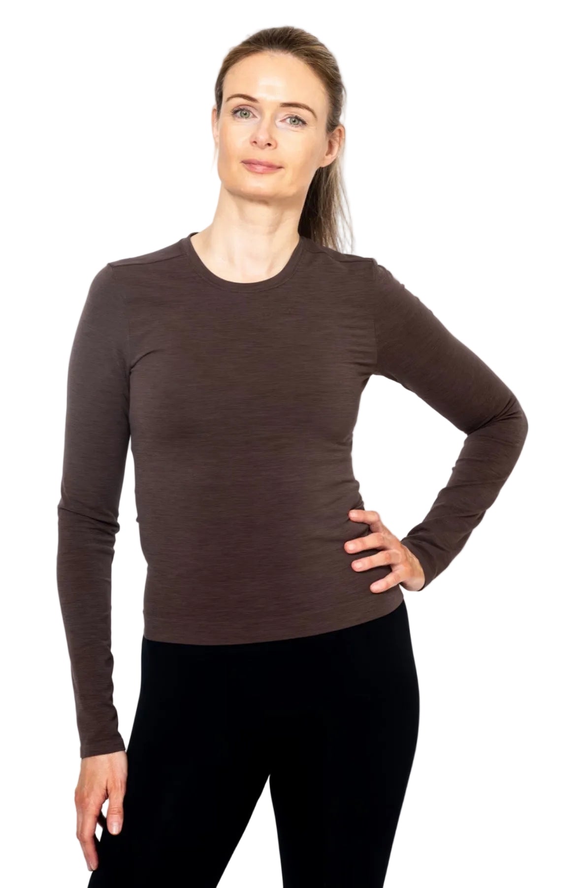 Bandha Longsleeve, Hot Coffee -Run & Relax