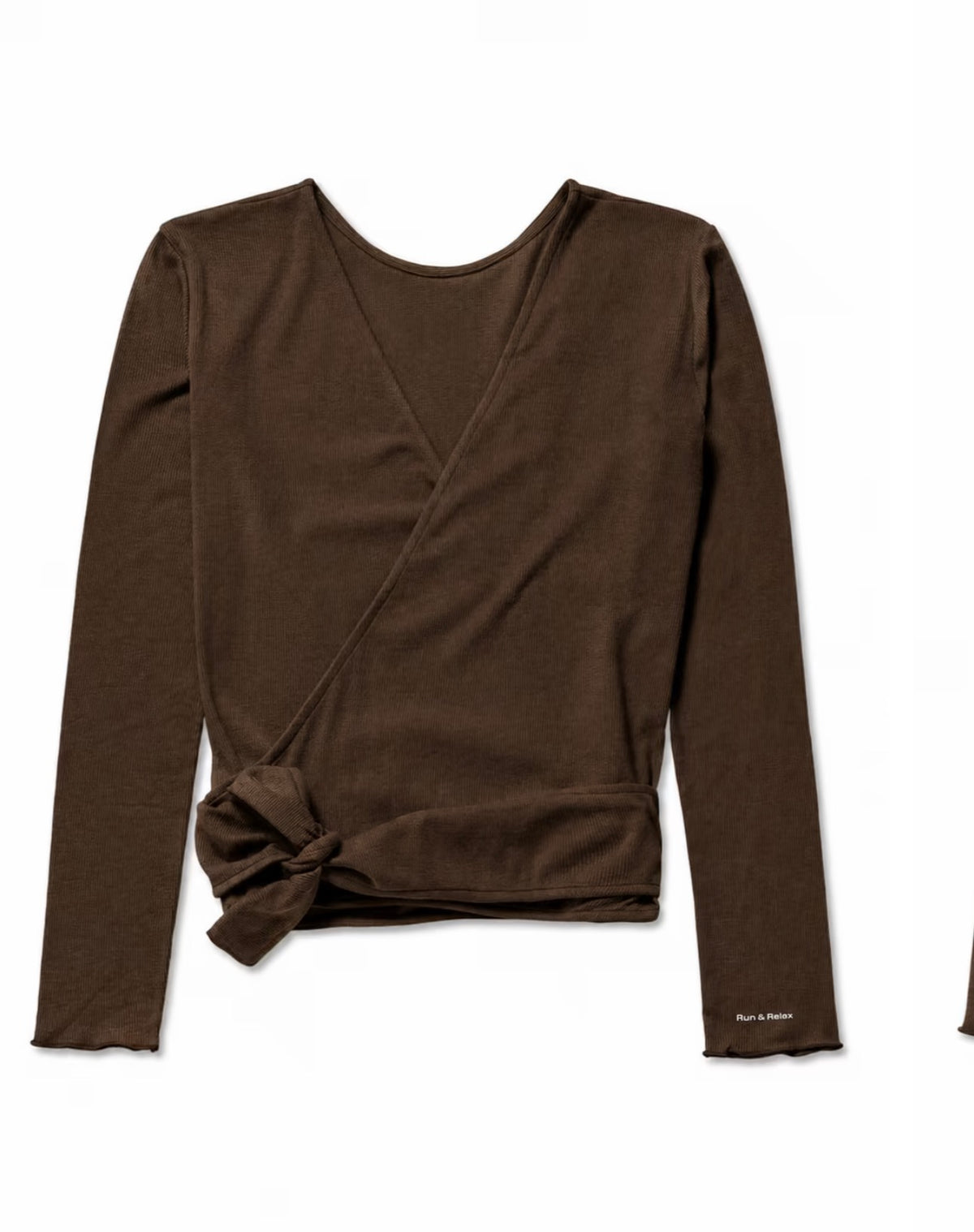 Basic Wrap Top - Hot Coffee, Run & Relax