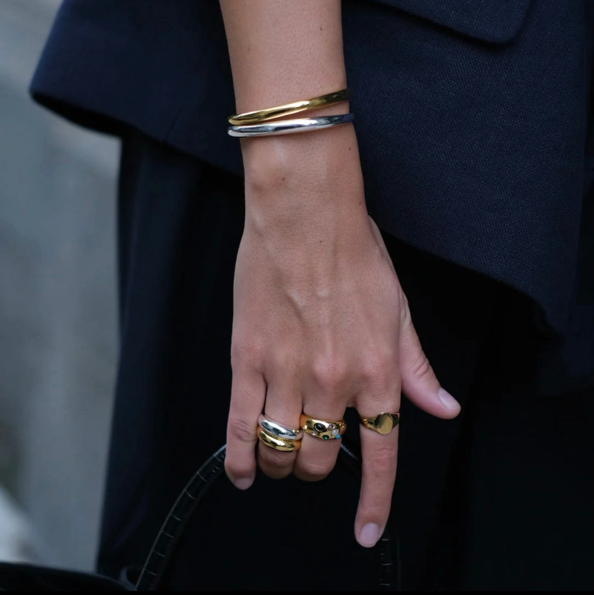 Orelia LUXE Domed Bangle