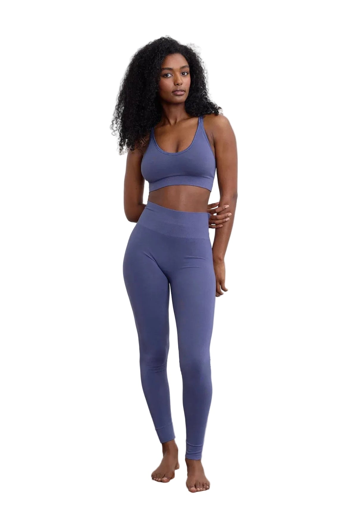 Leyla Bamboo Bra, Washed Blue -Run & Relax