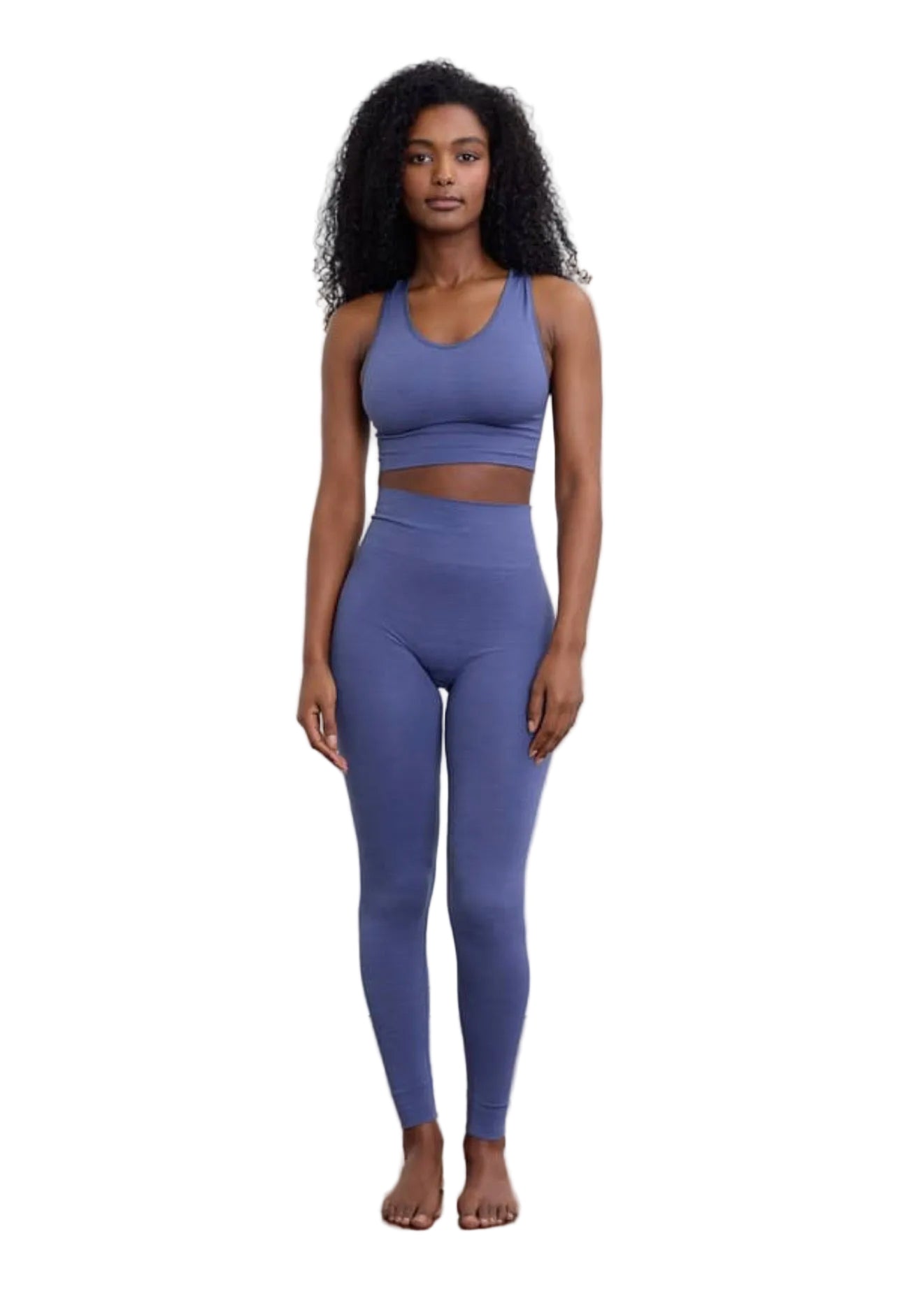 Seamless Sportsbra, Washed Blue, Run & Relax