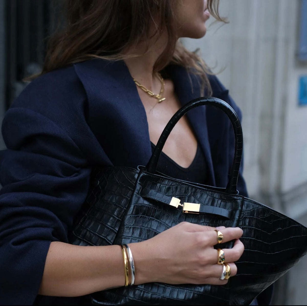 Orelia LUXE Domed Bangle