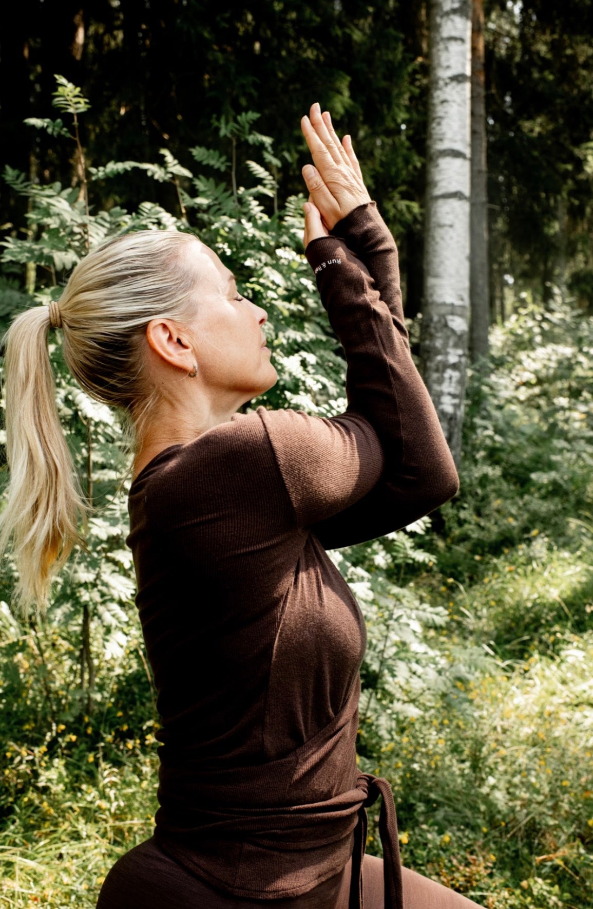 Basic Wrap Top - Hot Coffee, Run & Relax
