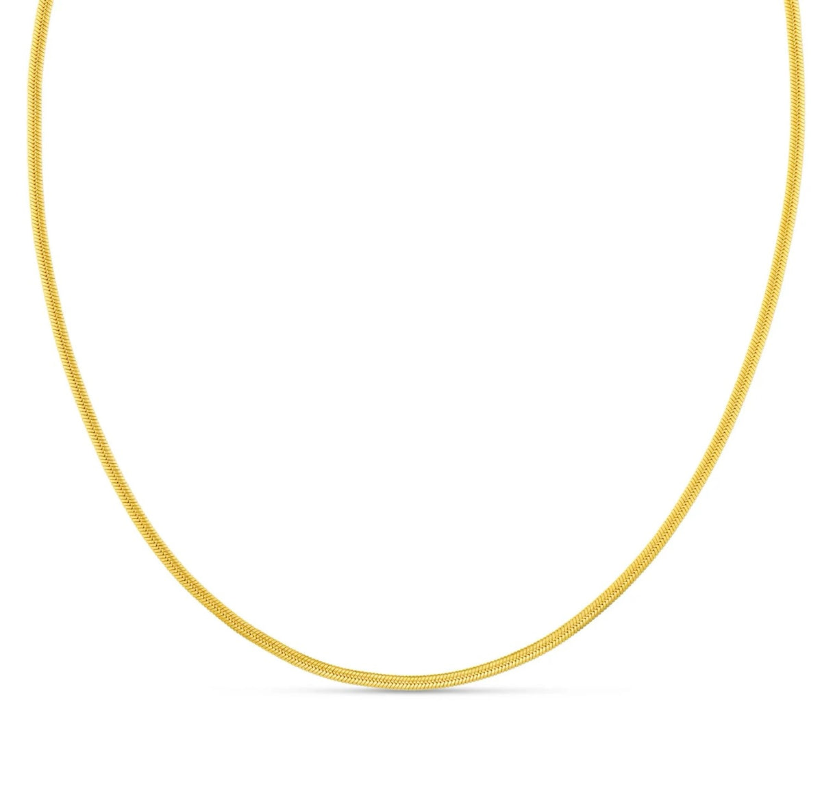 Orelia LUXE Flat Snake Chain Necklace