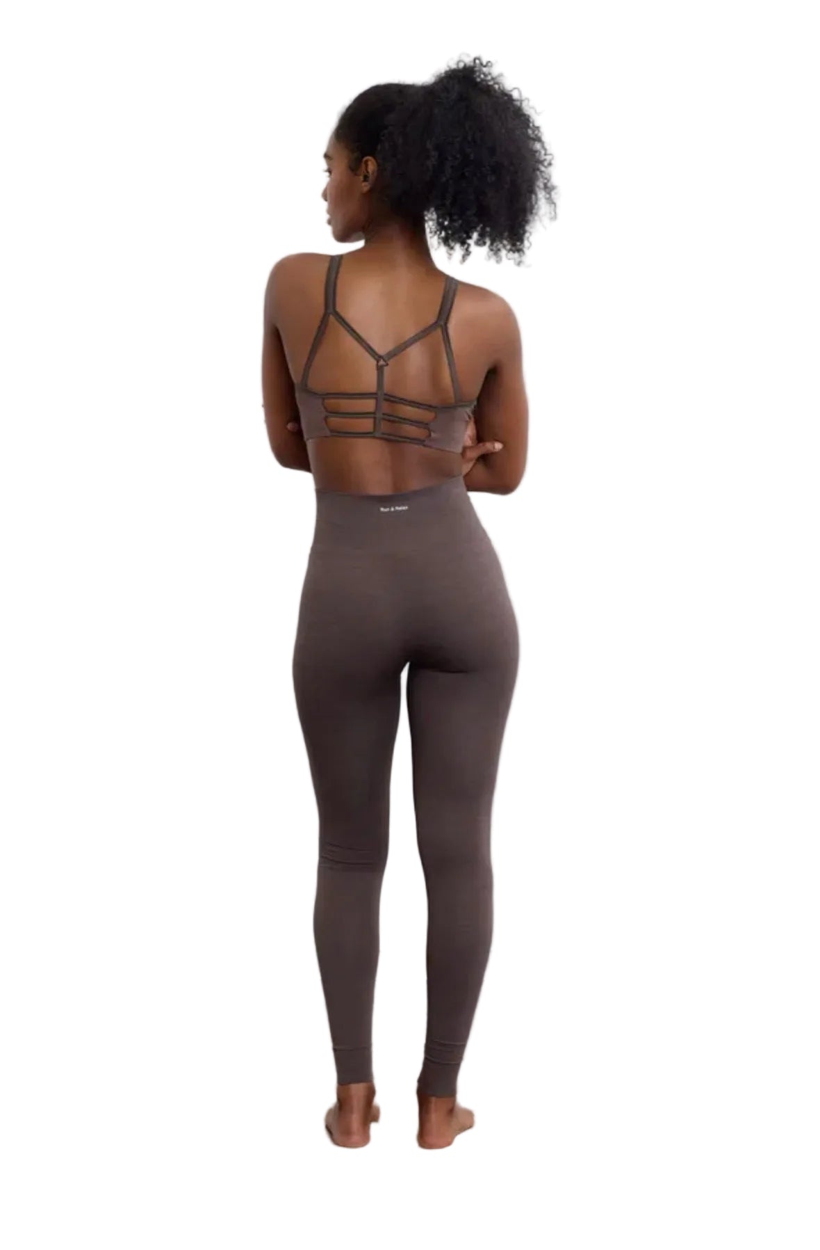 Leyla Bamboo Bra, Deep Espresso, Run & Relax