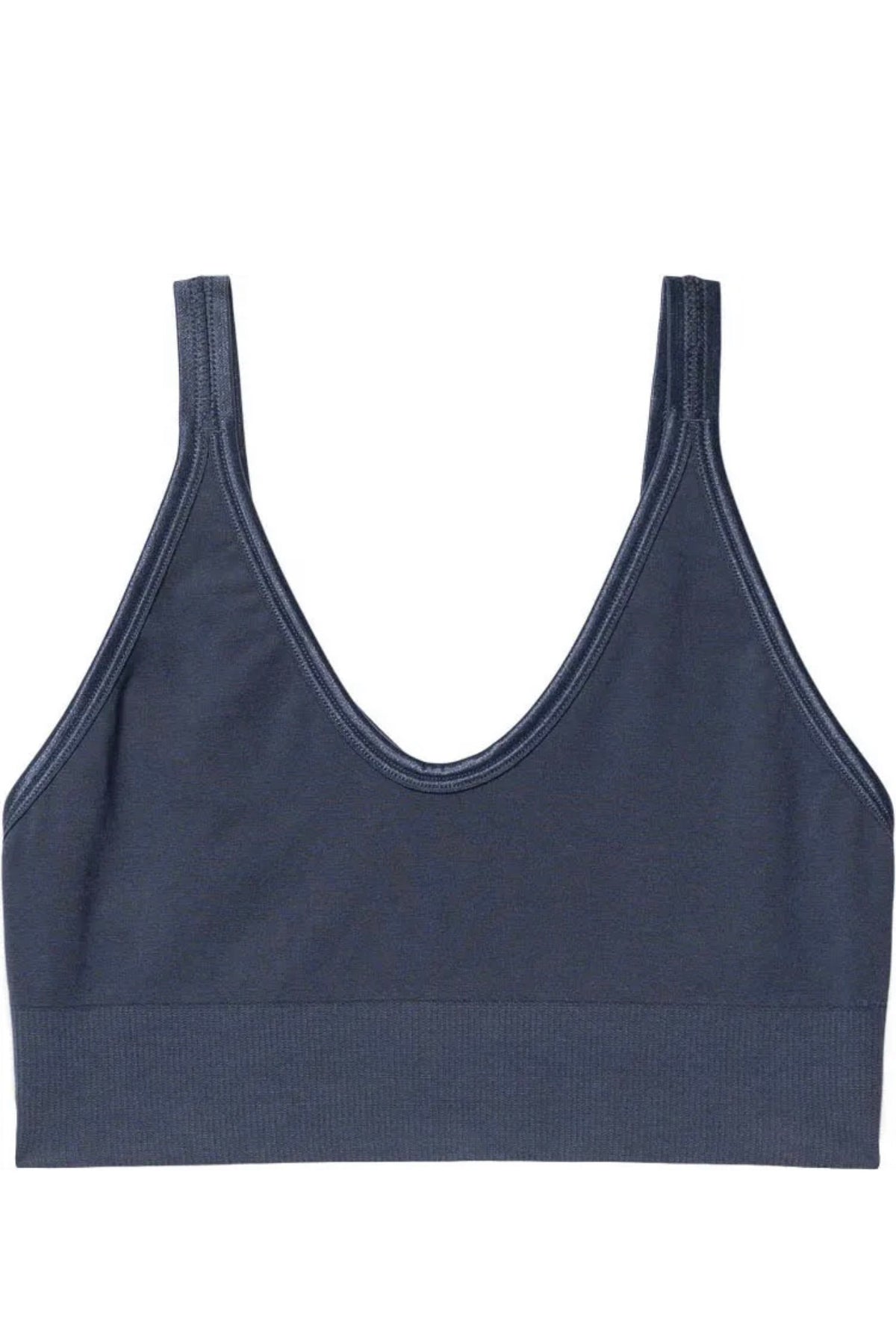 Leyla Bamboo Bra, Washed Blue -Run & Relax