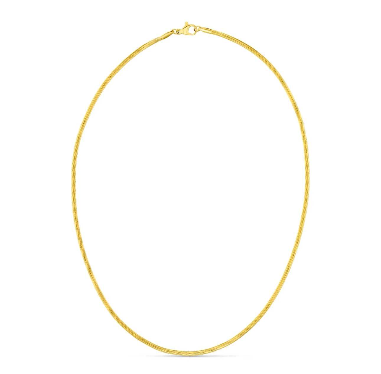 Orelia LUXE Flat Snake Chain Necklace