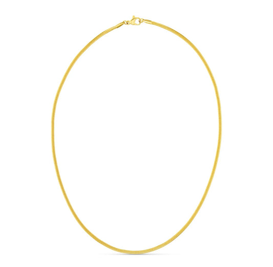 Orelia LUXE Flat Snake Chain Necklace