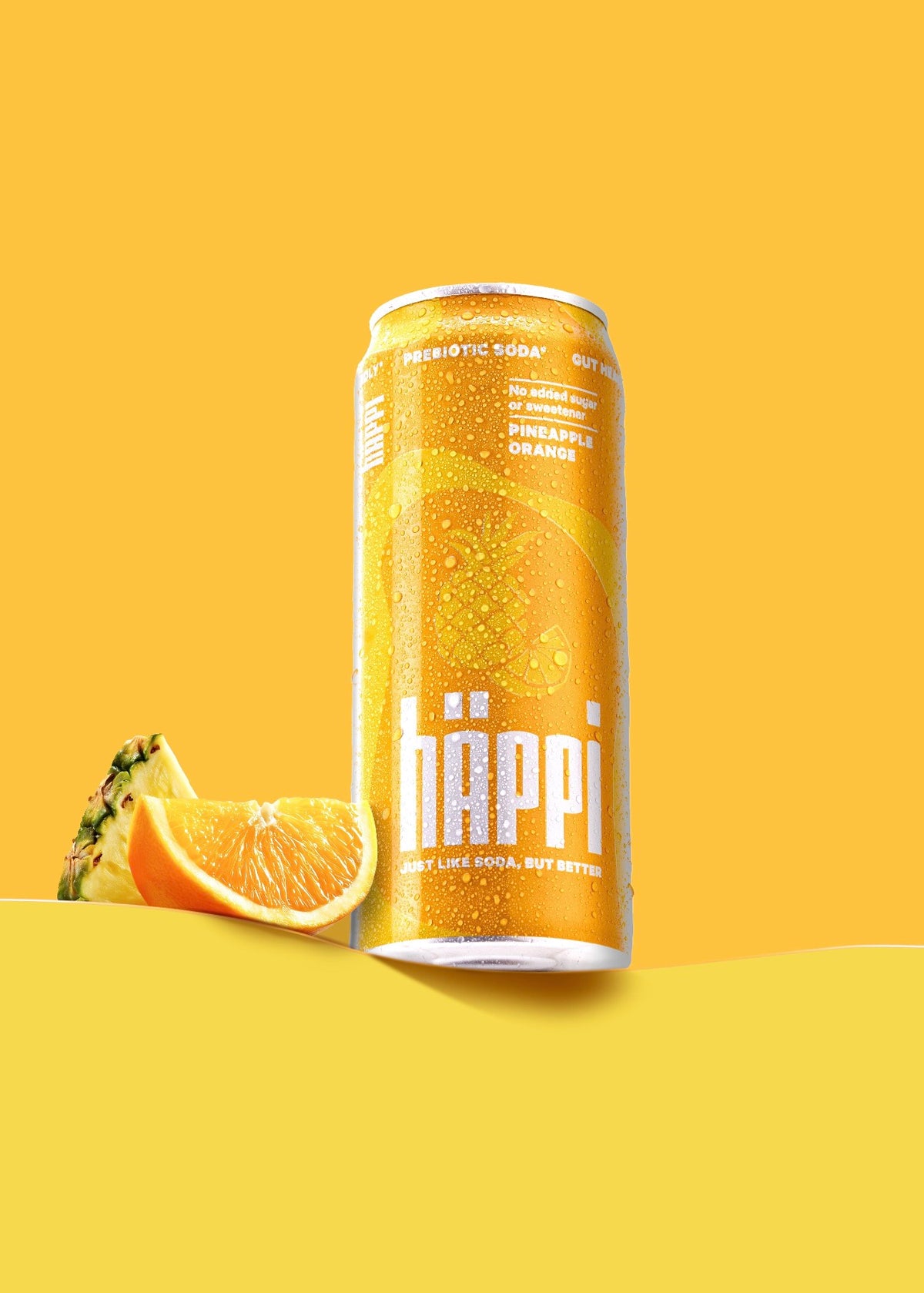 HEJhÄppi Orange Pineapple High in Fiber Soda 330 ml