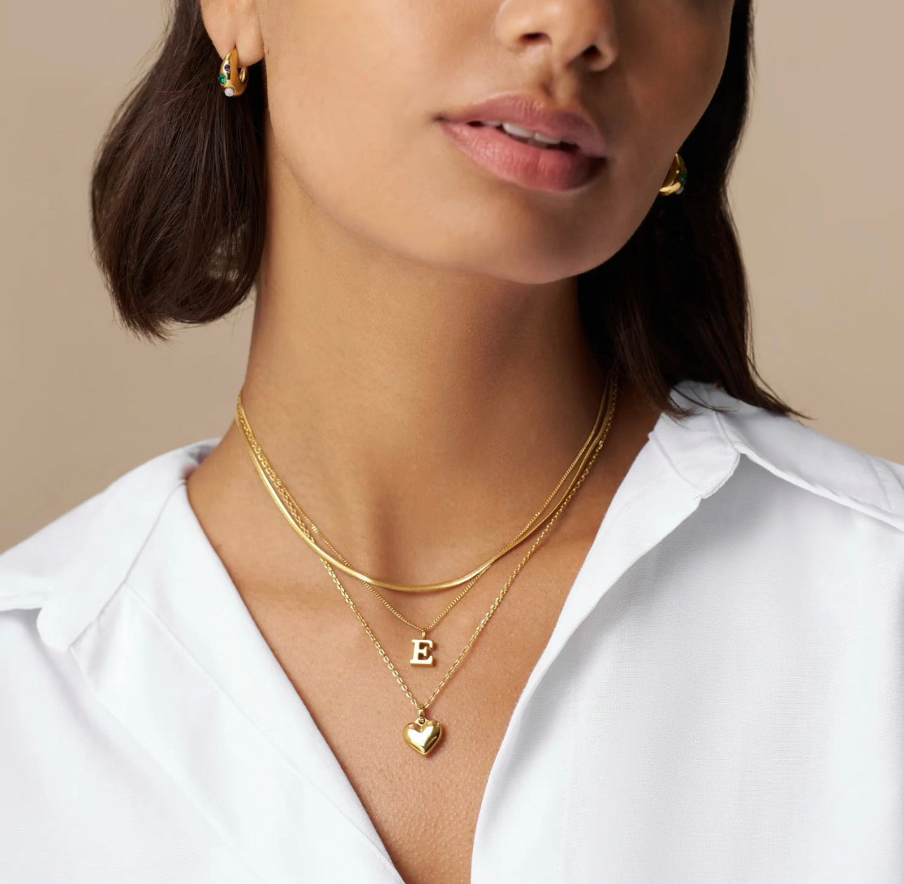 Orelia LUXE Flat Snake Chain Necklace