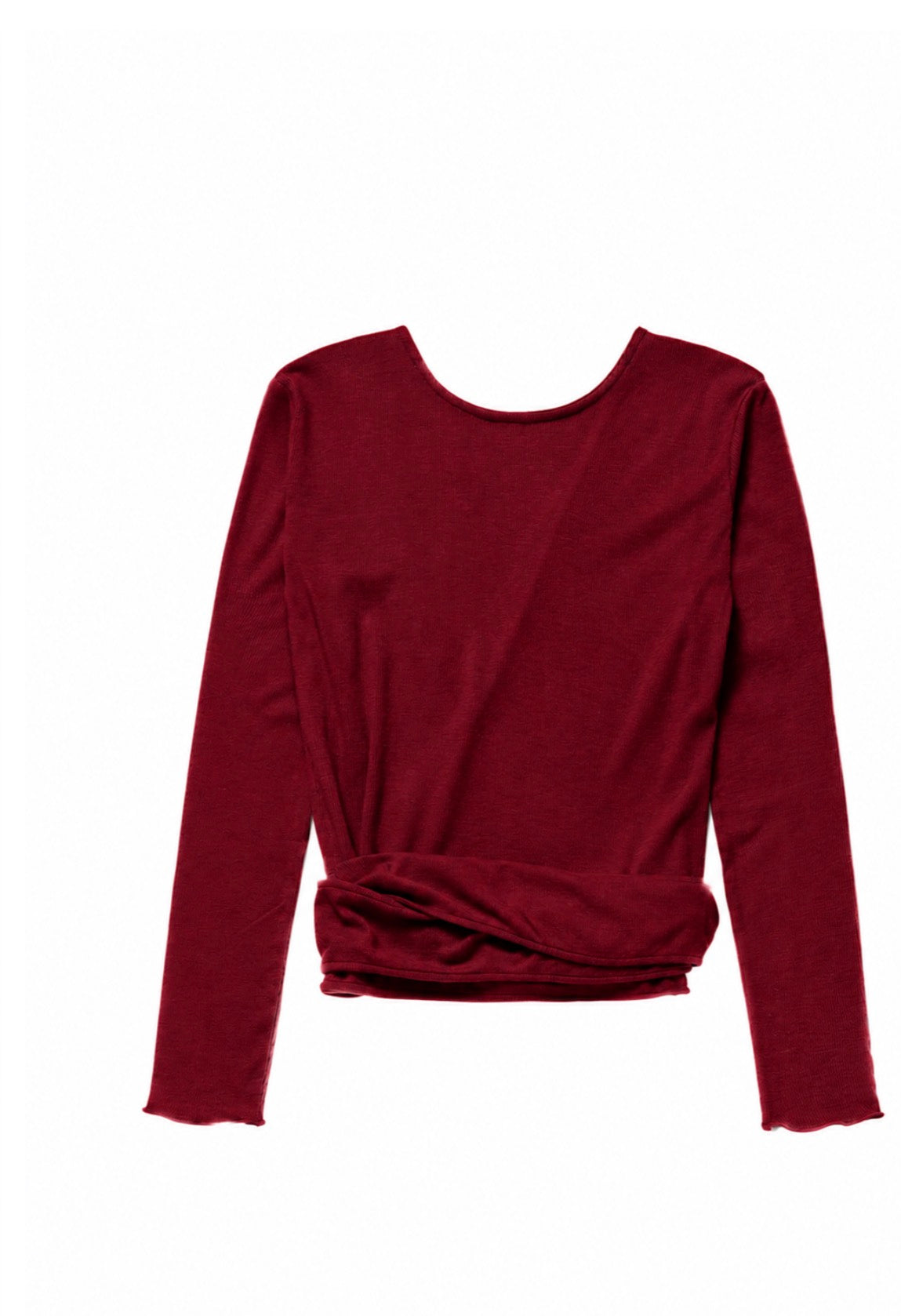 Basic Wrap Top - Deep Berry, Run & Relax