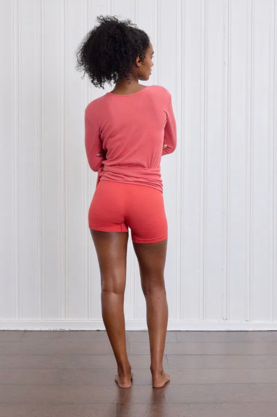 Basic Wrap Sweather, Washed Red