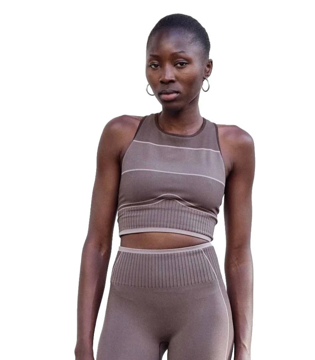 Reveal Seamless Sportsbra, Deep Espresso -Run & Relax