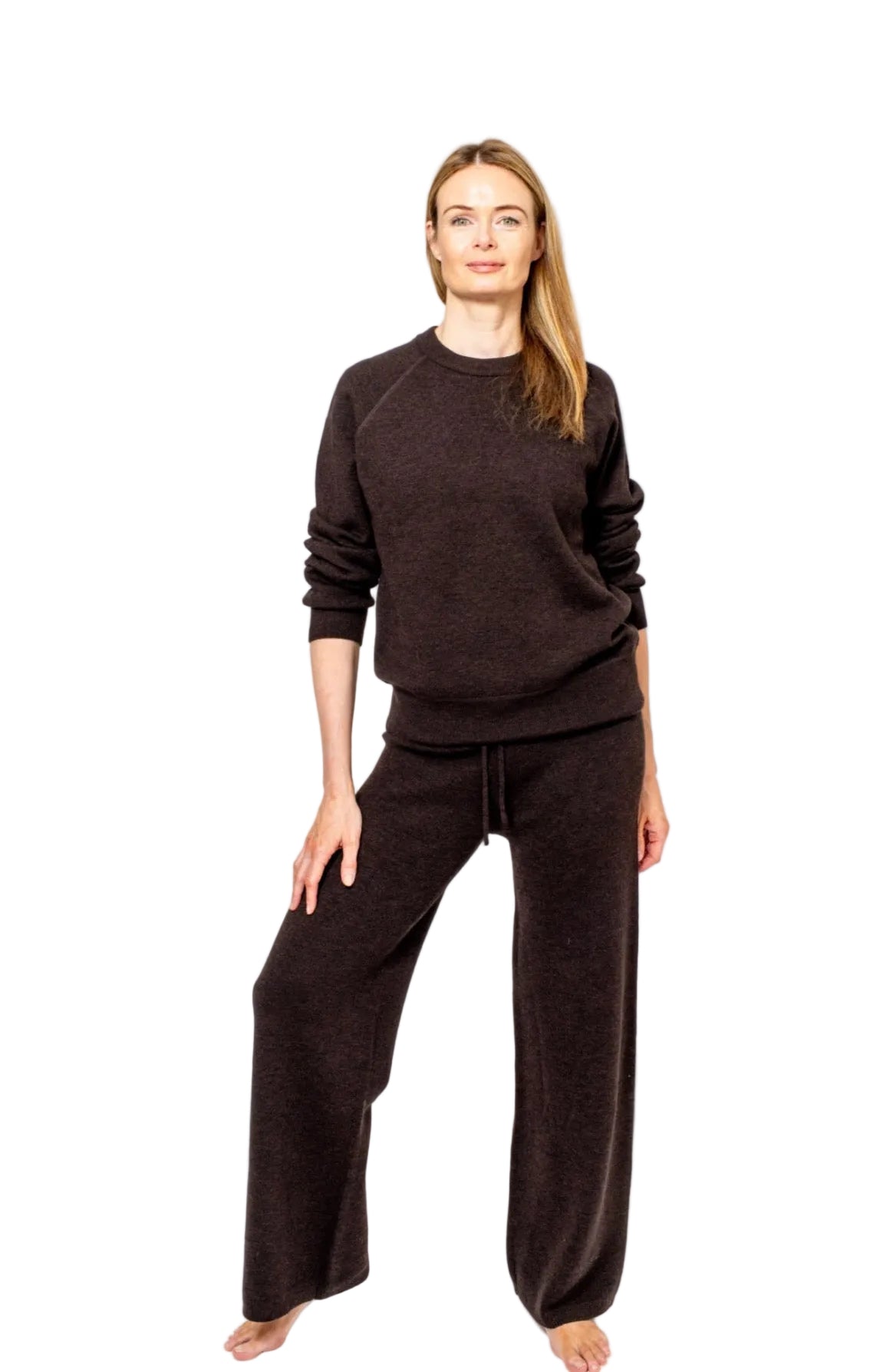 Relax Merino Crew, Hot Coffee -Run & Relax