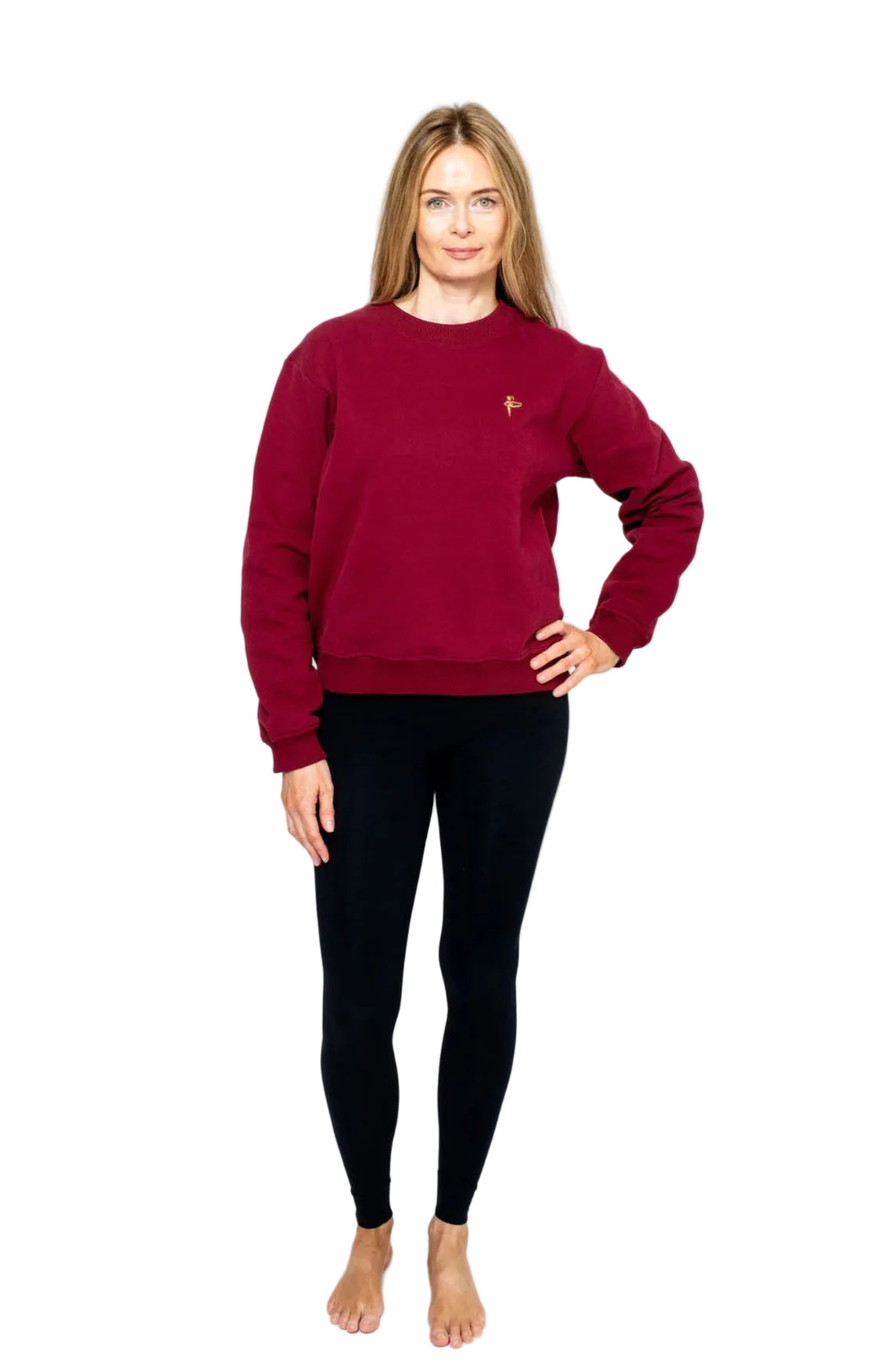 Every Body Nova Crewneck, Dark Berry -Run & Relax