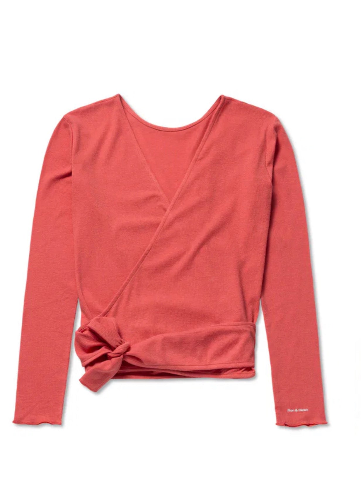 Basic Wrap Sweather, Washed Red