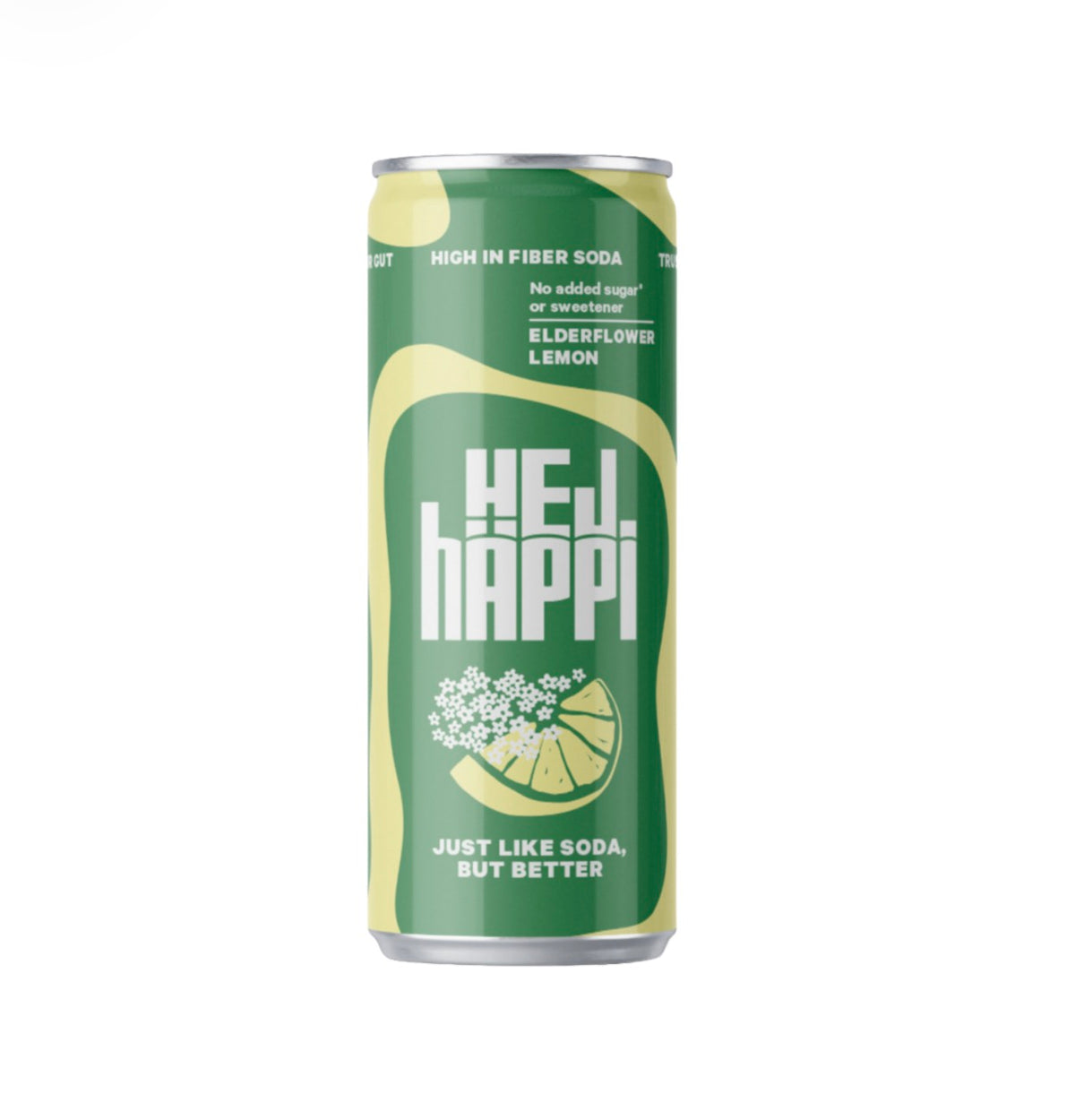 HEJhÄppi Elderflower Lemon High in Fiber Soda 330 m