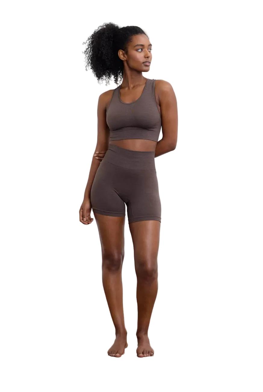 Seamless Sportsbra, Deep Espresso