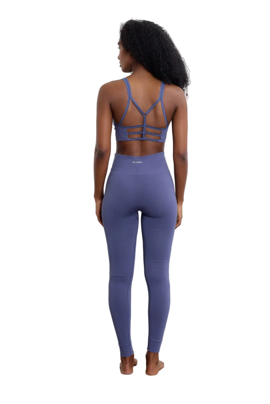 Bamboo Tights, Washed Blue, Run & Relax