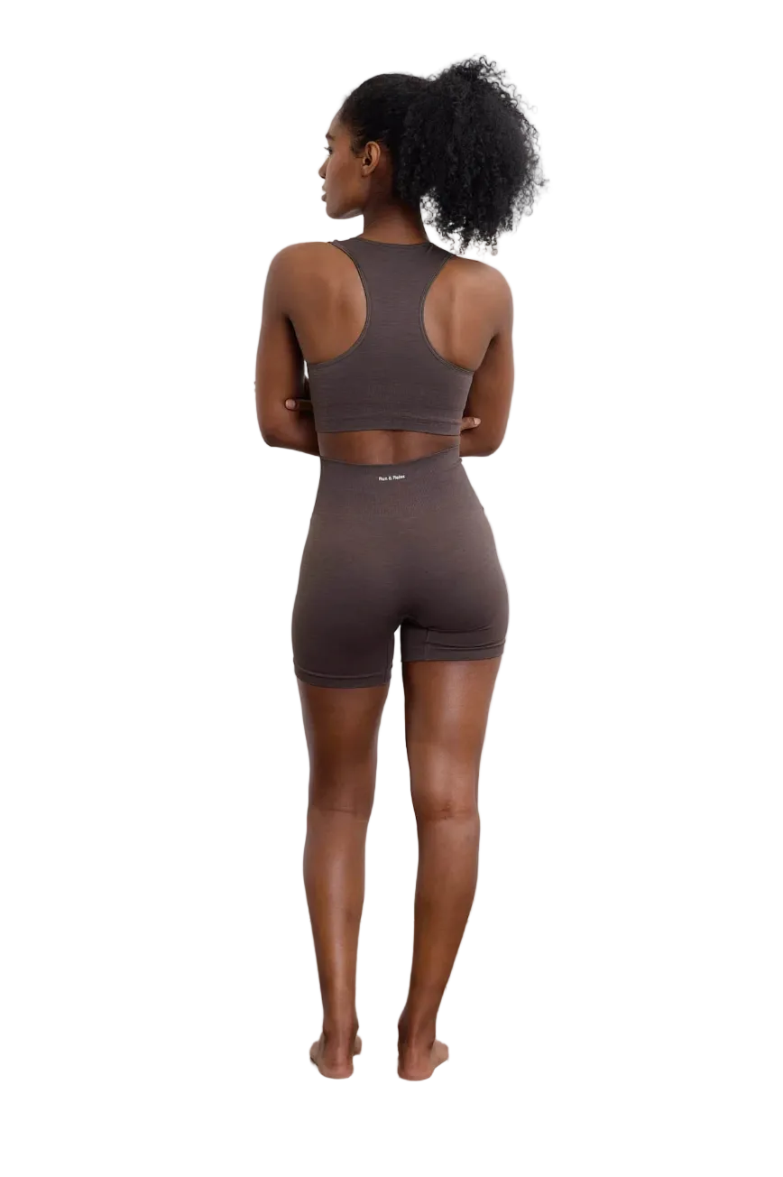 Seamless Sportsbra, Deep Espresso