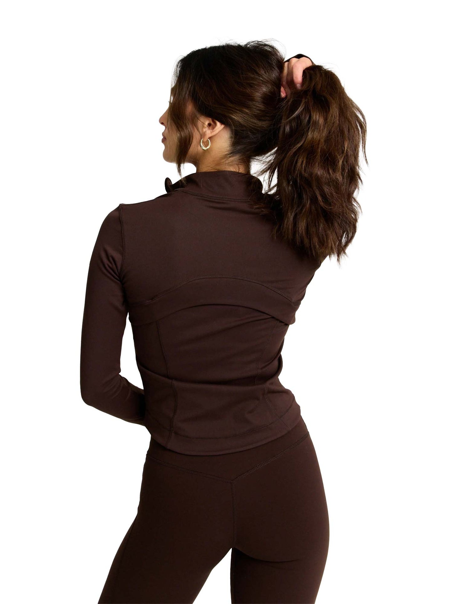 Sculptluxe Zip Jacket Espresso