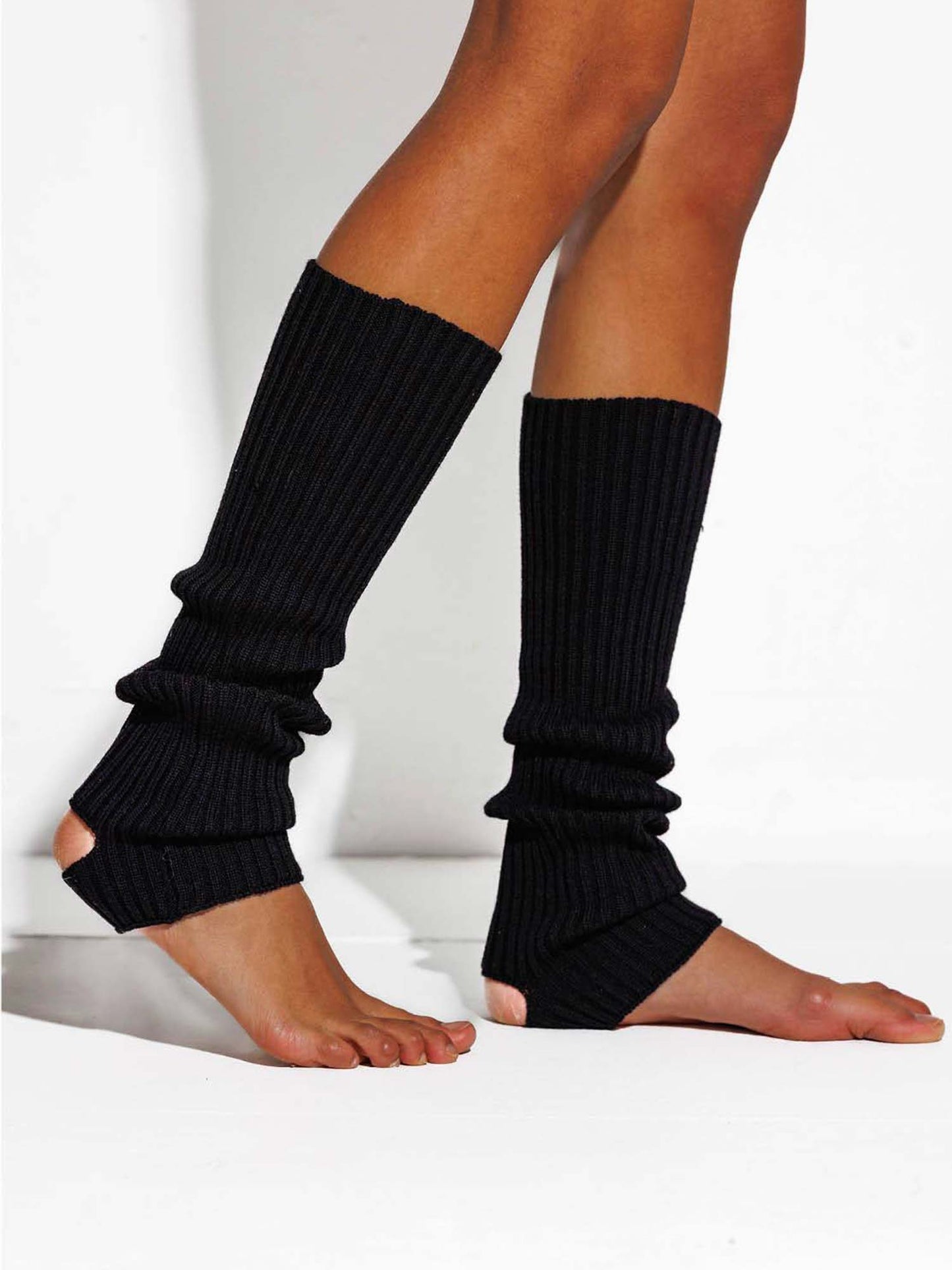 Leggvarmere s - 100% Merino Ull (Svart)