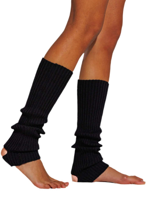 Leggvarmere s - 100% Merino Ull (Svart)