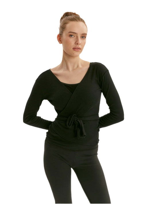 Basic wrap genser - Beautiful Black